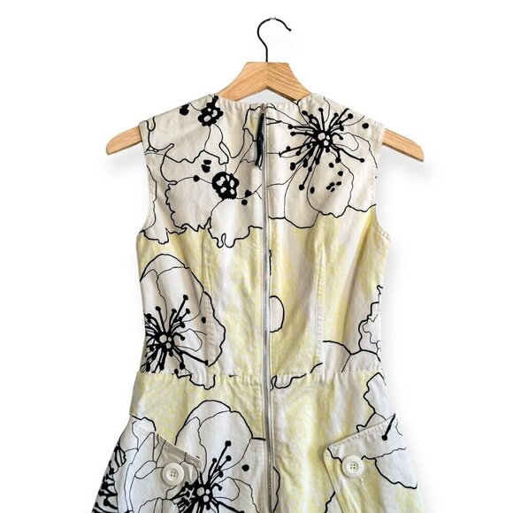 Marni Citrus Floral Sleeveless Dress, Size 36 Italian, Yellow/white, Cotton/Line - Picture 5 of 15